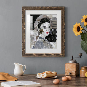Runway Pause - Barnwood Framed Art Print