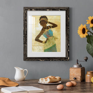 Tribal Vision II - Barnwood Framed Art Print