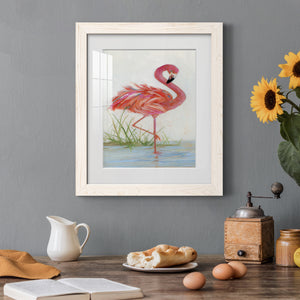 Flamingo I - Barnwood Framed Art Print