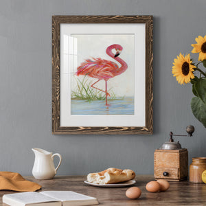 Flamingo I - Barnwood Framed Art Print