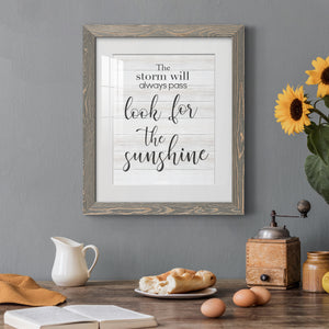 Look for the Sunshine - Premium Framed Print - Distressed Barnwood Frame - Ready to Hang