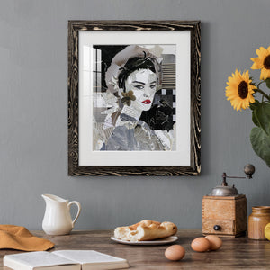 Runway Pause - Barnwood Framed Art Print