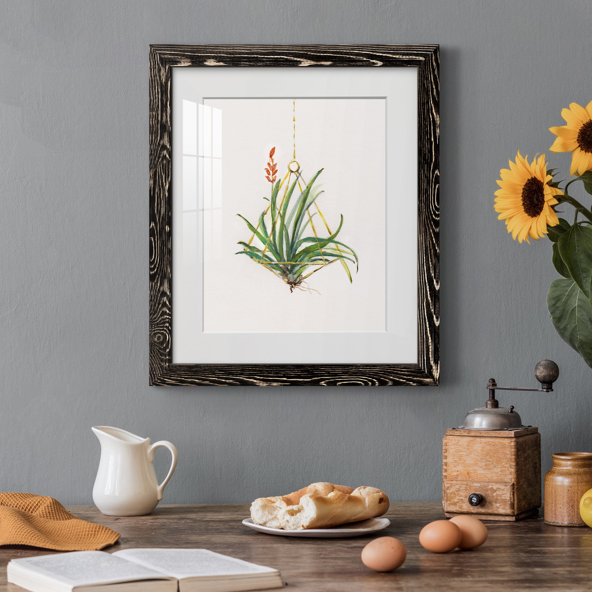 Gardenaire I - Barnwood Framed Art Print