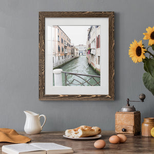Venice Canal I - Premium Framed Print - Distressed Barnwood Frame - Ready to Hang