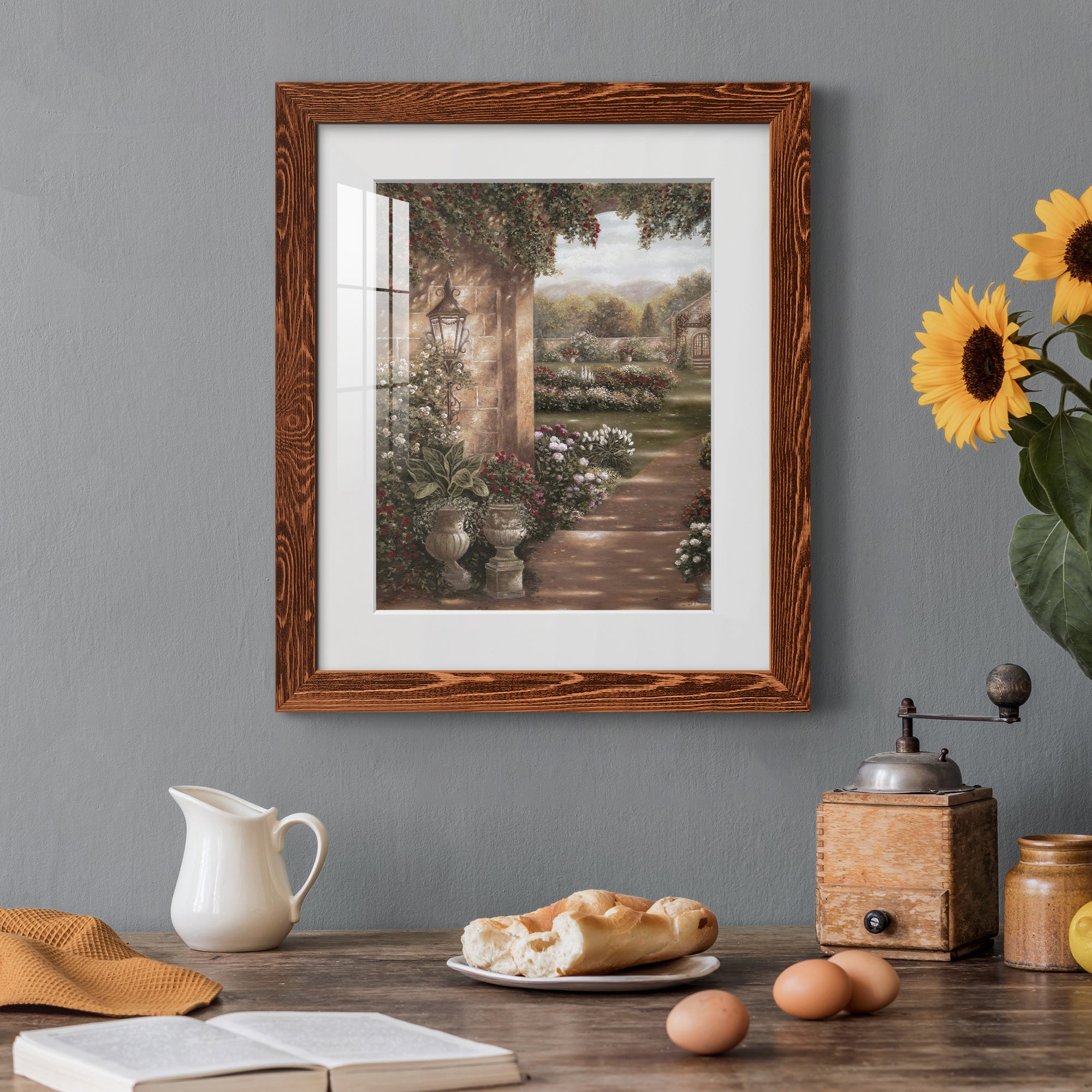 Evening in the Conservatory - Barnwood Framed Art Print