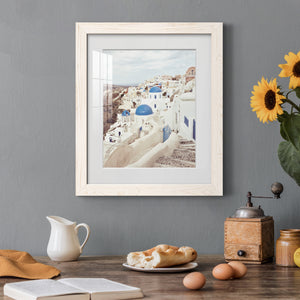 Santorini - Premium Framed Print - Distressed Barnwood Frame - Ready to Hang