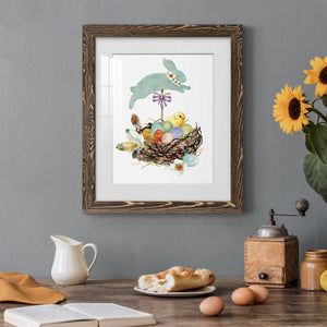 Bunny Hop - Barnwood Framed Art Print