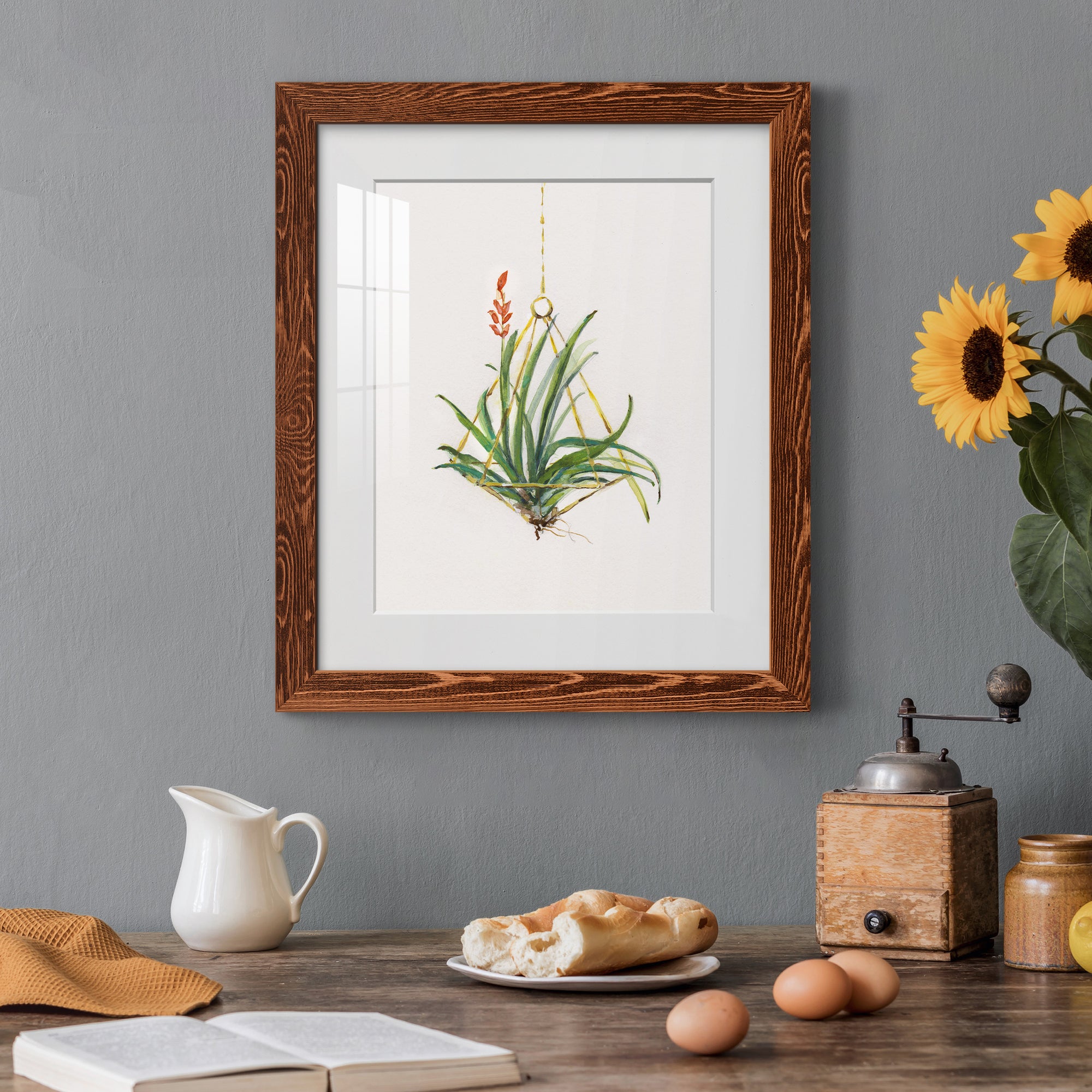 Gardenaire I - Barnwood Framed Art Print