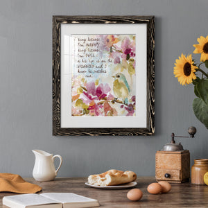 He Watches Me - Barnwood Framed Art Print