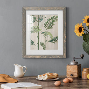 Modern Fronds I - Barnwood Framed Art Print