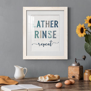 Lather Rinse Repeat - Barnwood Framed Art Print