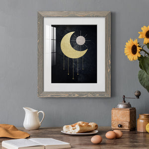 Jeweled Moon - Premium Framed Print - Distressed Barnwood Frame - Ready to Hang