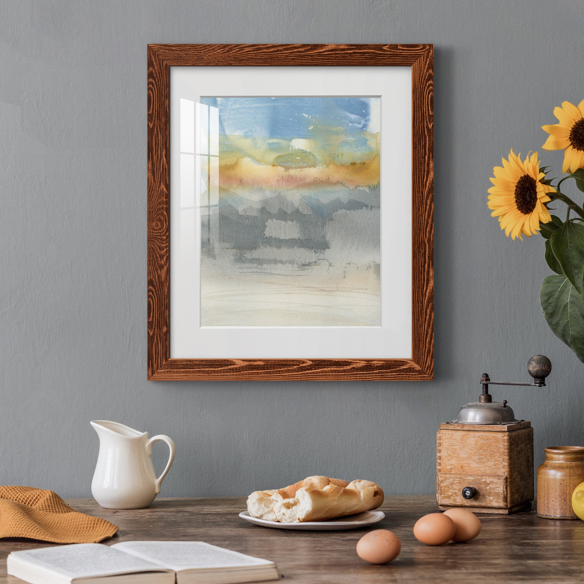 High Desert Sunset II - Premium Framed Print - Distressed Barnwood Frame - Ready to Hang