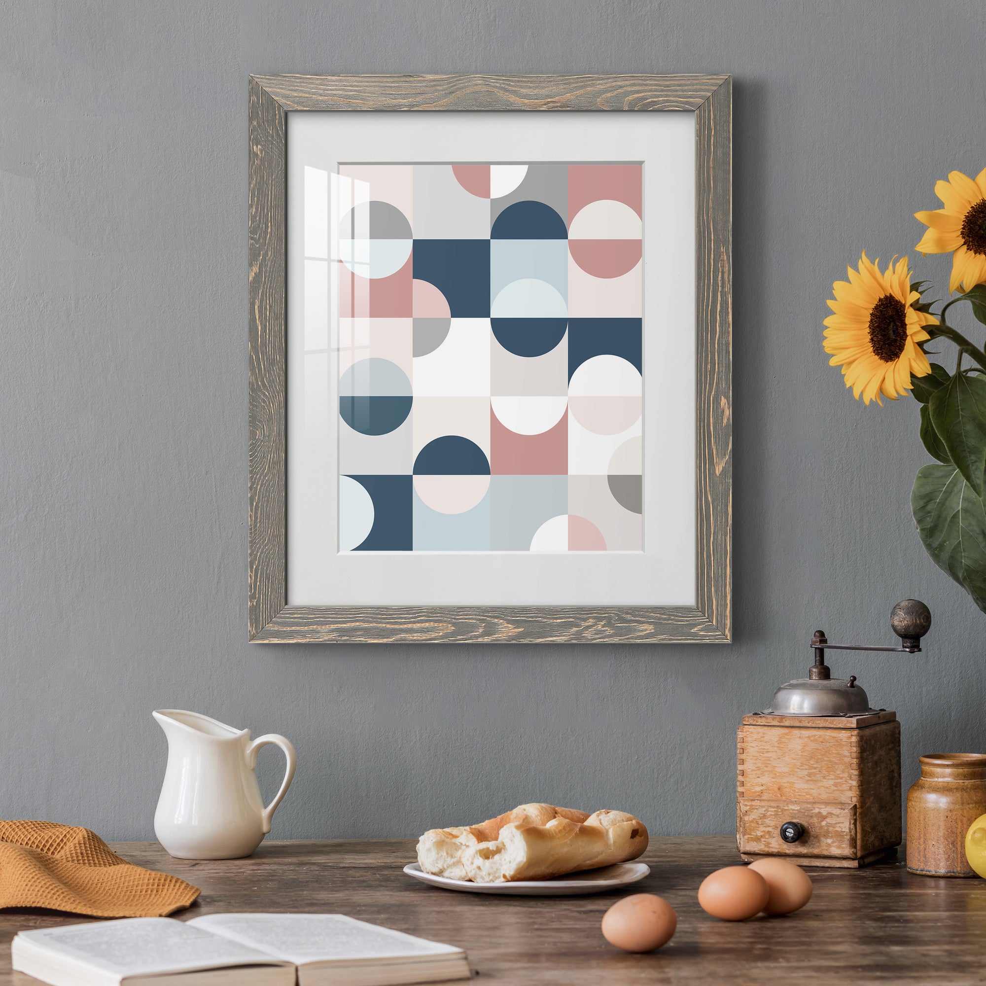 Modern Reflection - Barnwood Framed Art Print