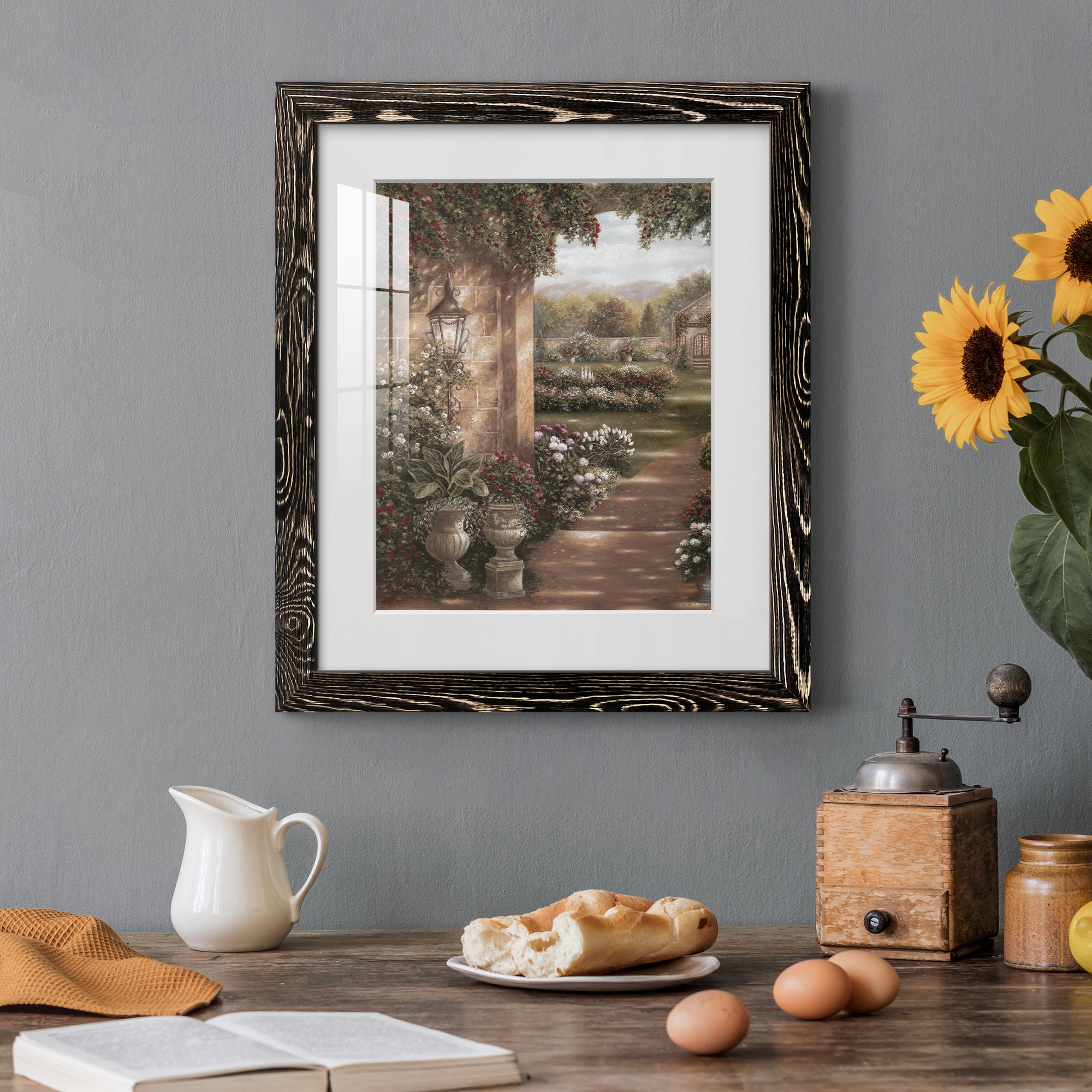 Evening in the Conservatory - Barnwood Framed Art Print