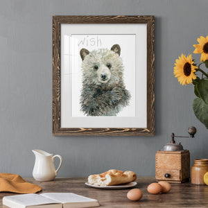 Forest Fur Baby Bear - Premium Framed Print - Distressed Barnwood Frame - Ready to Hang