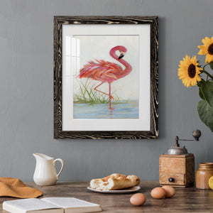 Flamingo I - Barnwood Framed Art Print