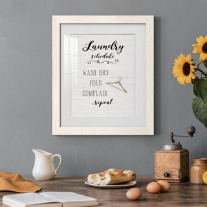 Laundry Complain - Premium Framed Print - Distressed Barnwood Frame - Ready to Hang