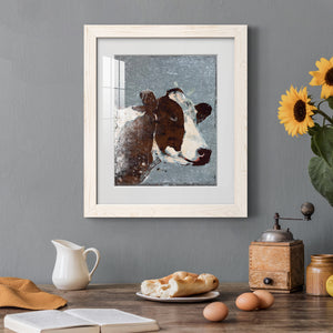 Cow On Galvanized Metal - Barnwood