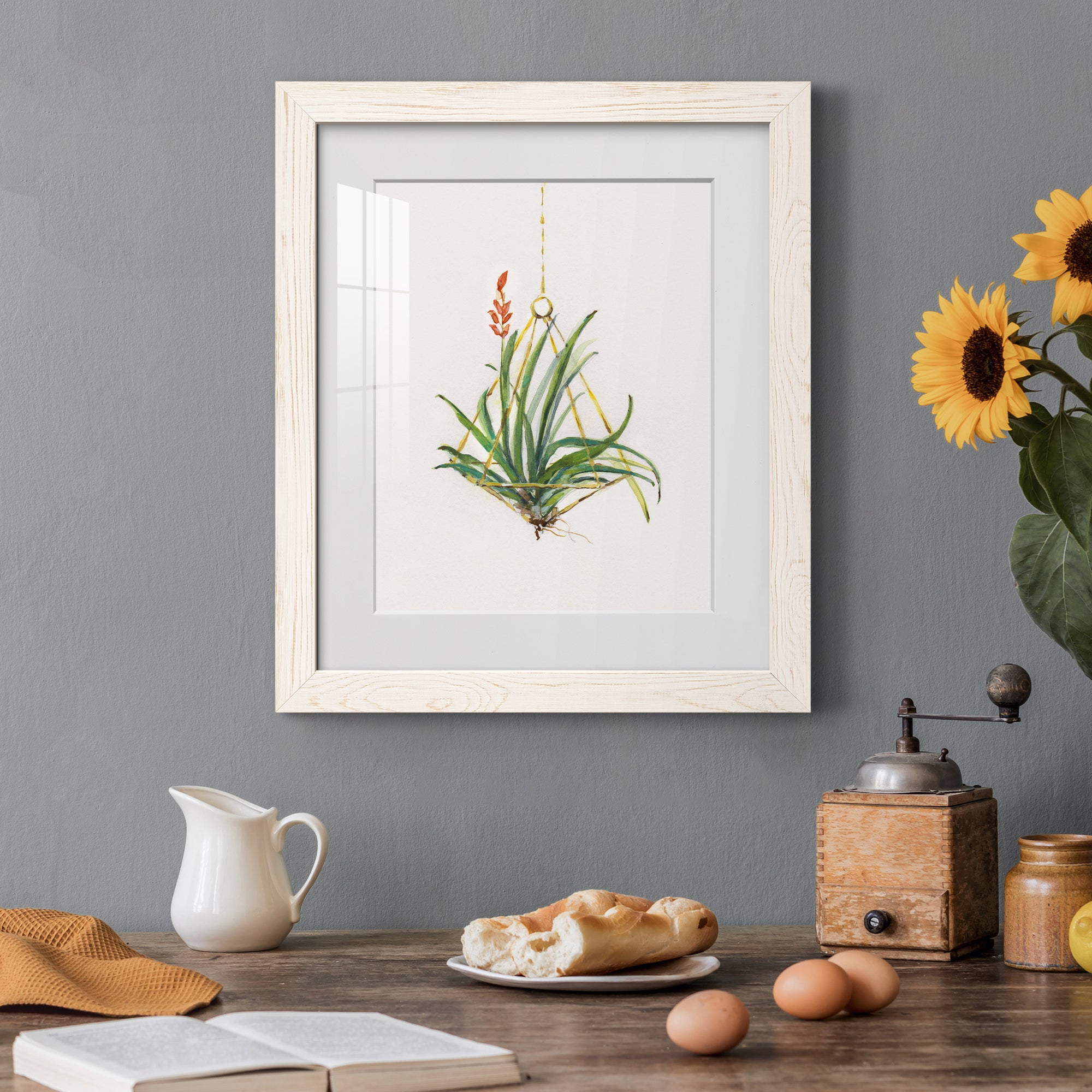 Gardenaire I - Barnwood Framed Art Print