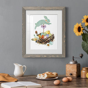 Bunny Hop - Barnwood Framed Art Print