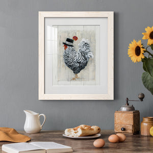 Sunday Best Rooster - Barnwood Framed Art Print