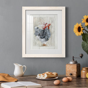 Sunday Best Hen - Barnwood Framed Art Print