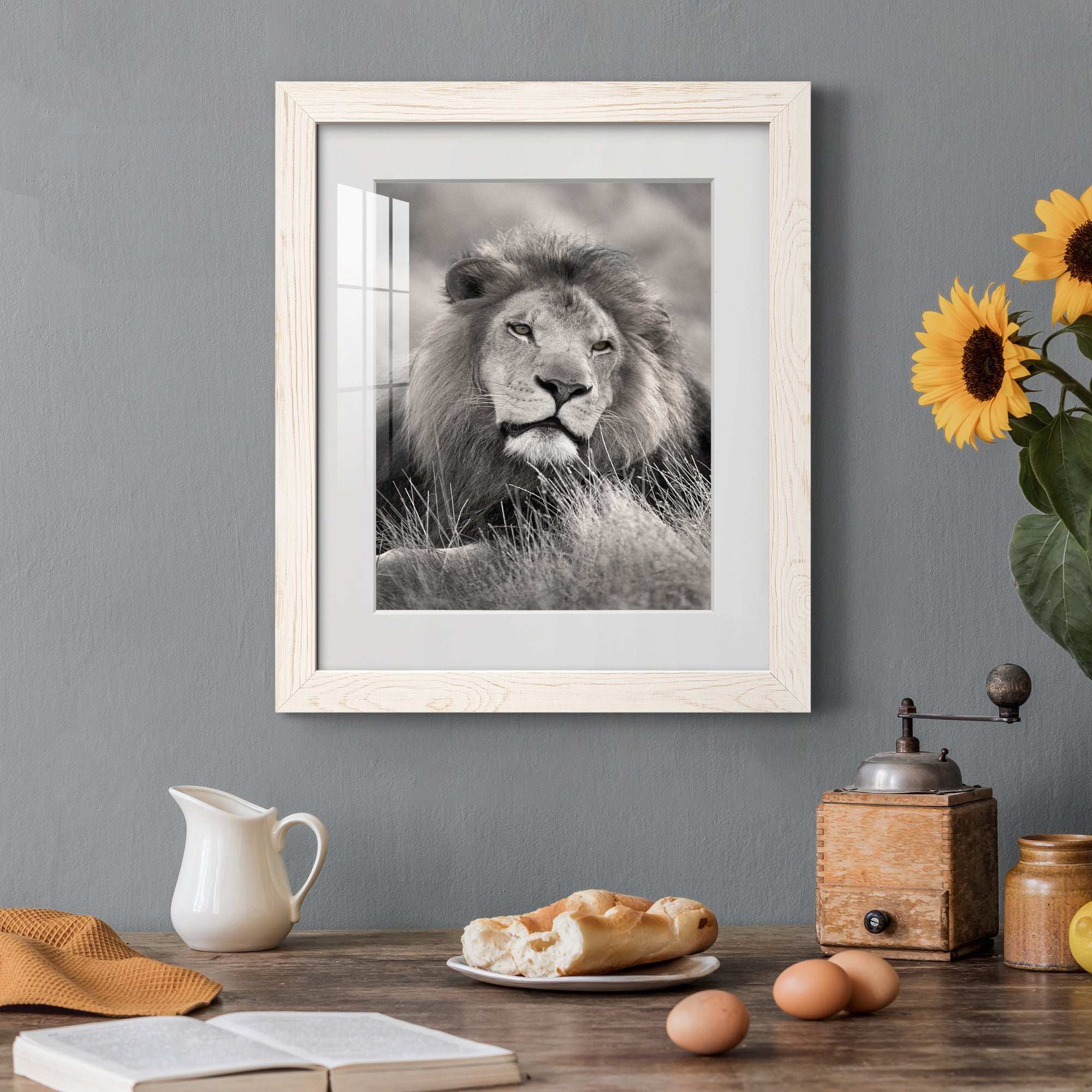 Pride of the Pride - Barnwood Framed Art Print