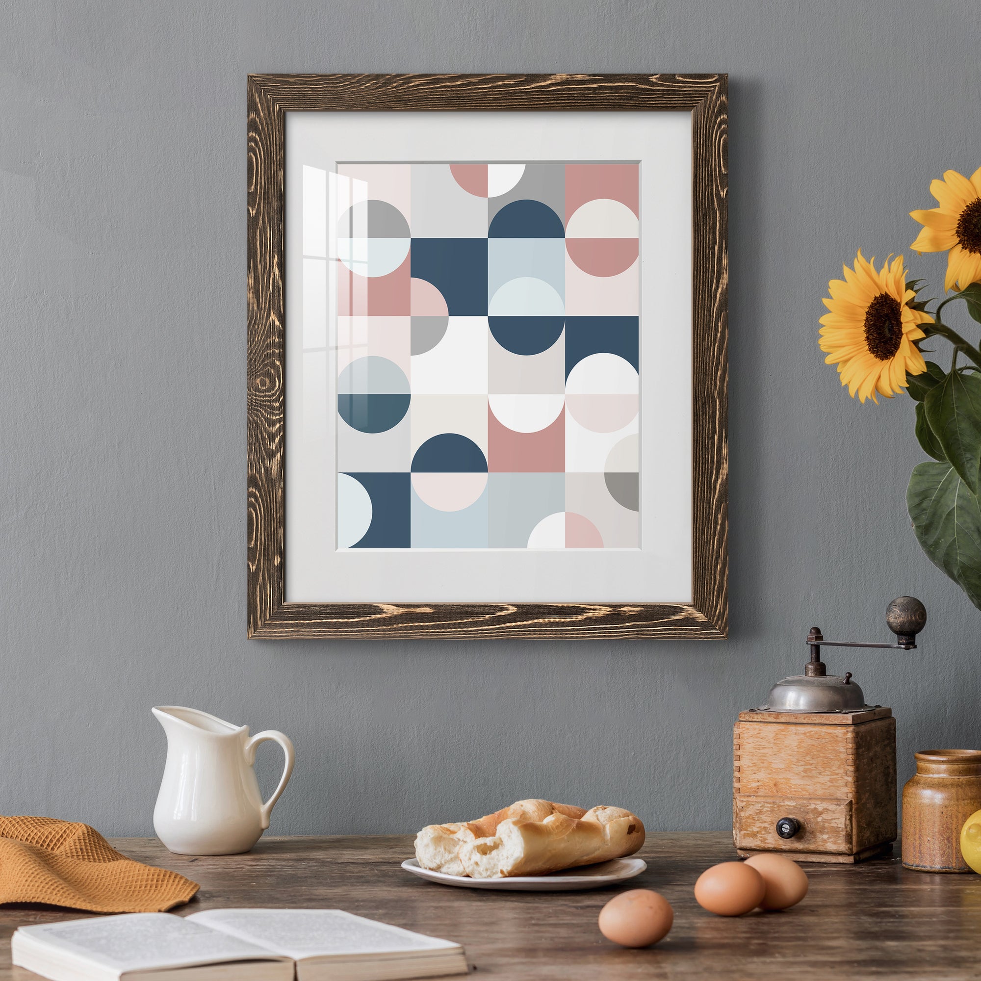 Modern Reflection - Barnwood Framed Art Print