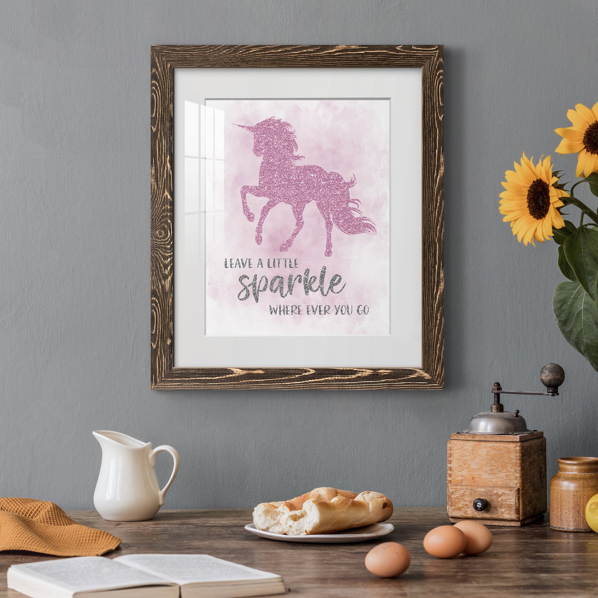 Sparkle - Barnwood Framed Art Print
