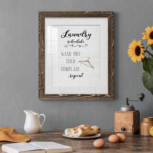 Laundry Complain - Premium Framed Print - Distressed Barnwood Frame - Ready to Hang