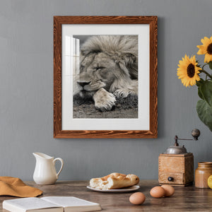 Sleepy Afternoon in Masai Mara - Barnwood Framed Art Print