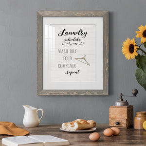 Laundry Complain - Premium Framed Print - Distressed Barnwood Frame - Ready to Hang