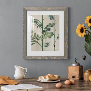 Modern Fronds II - Barnwood Framed Art Print