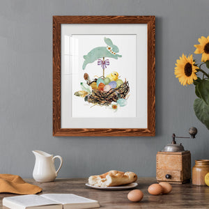 Bunny Hop - Barnwood Framed Art Print