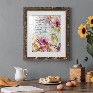 He Watches Me - Barnwood Framed Art Print