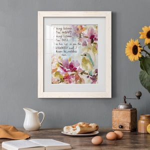 He Watches Me - Barnwood Framed Art Print