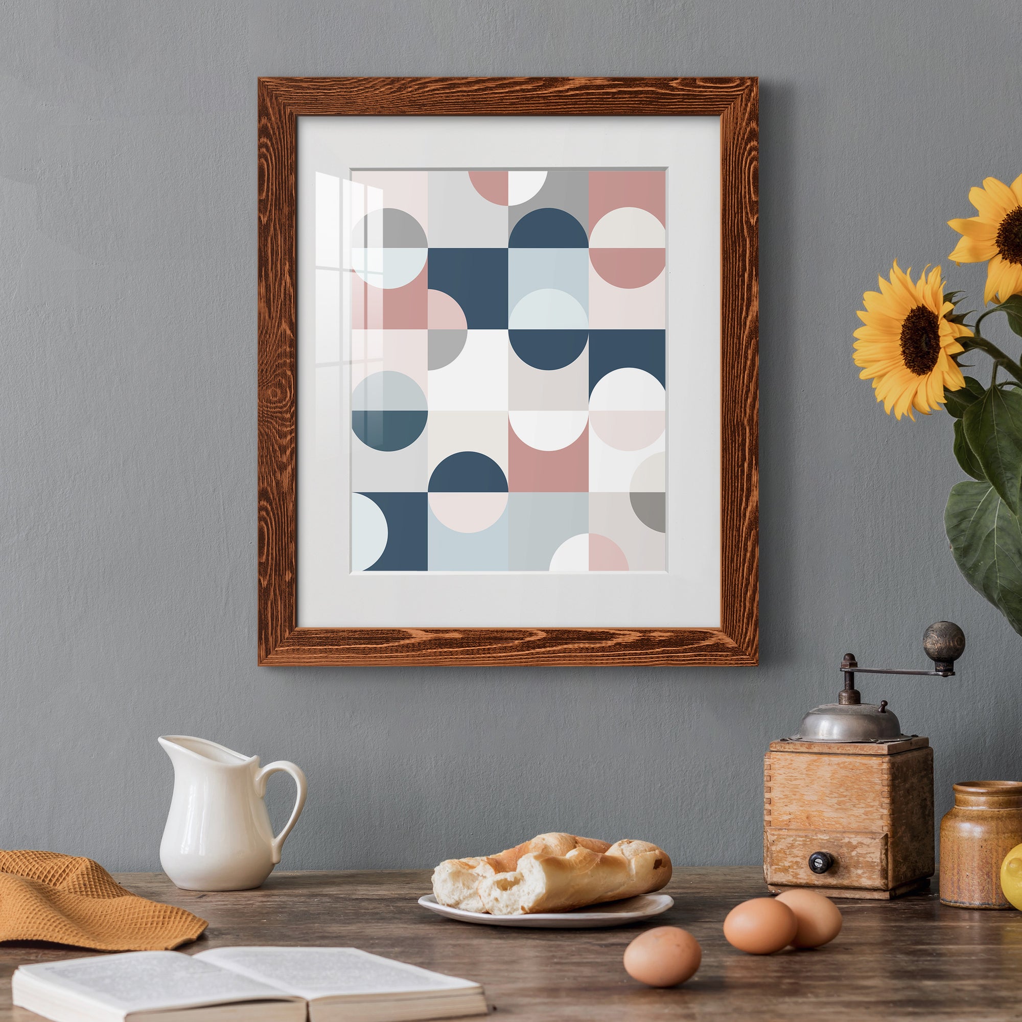 Modern Reflection - Barnwood Framed Art Print