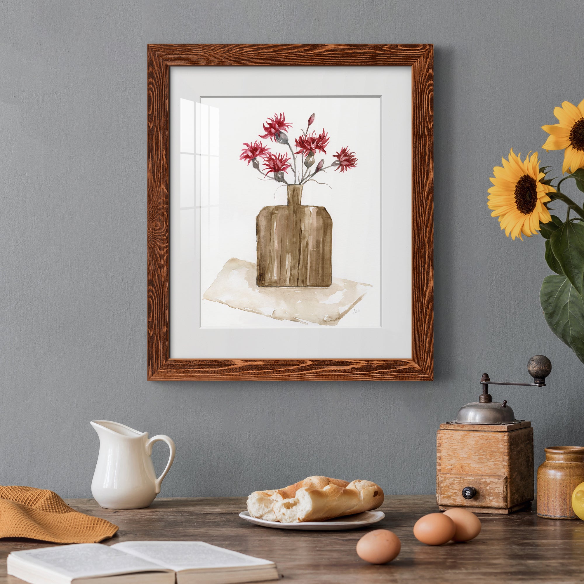 Simply Country I - Barnwood Framed Art Print