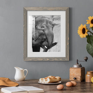 Tender Moment - Barnwood Framed Art Print