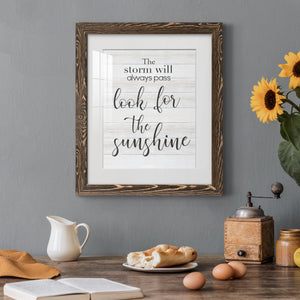 Look for the Sunshine - Premium Framed Print - Distressed Barnwood Frame - Ready to Hang