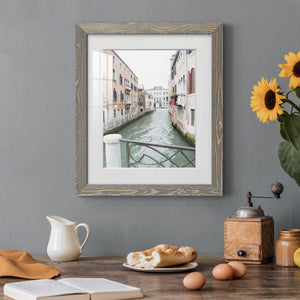 Venice Canal I - Premium Framed Print - Distressed Barnwood Frame - Ready to Hang
