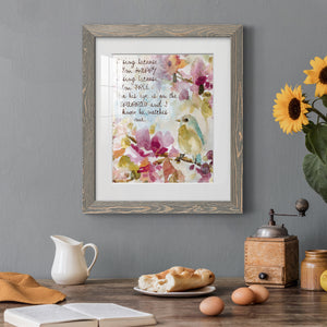 He Watches Me - Barnwood Framed Art Print