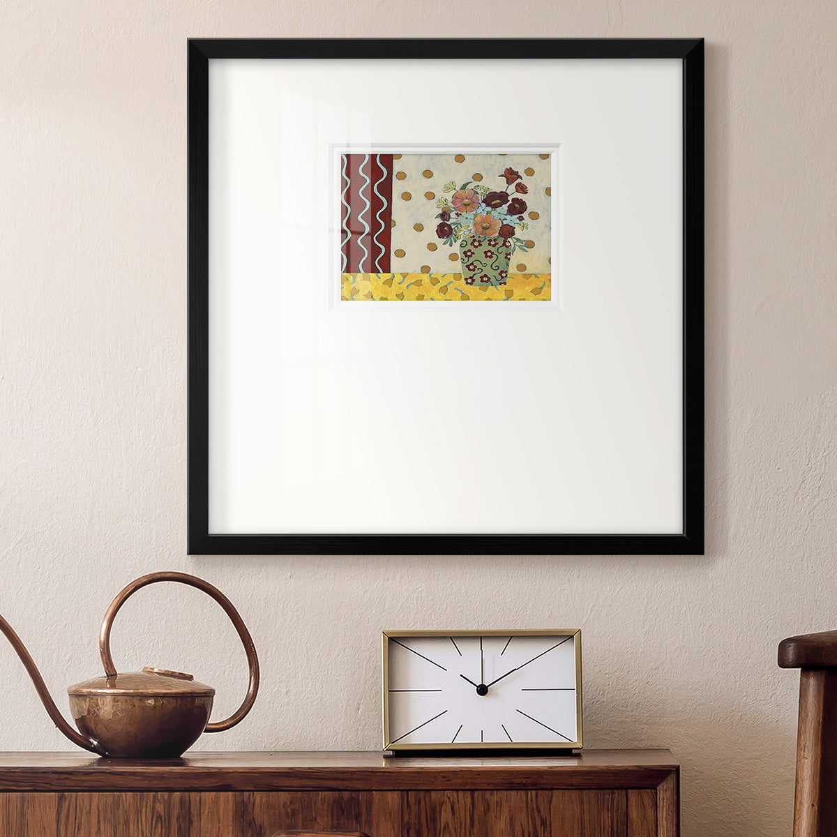 Flowerscape II Premium Framed Print Double Matboard