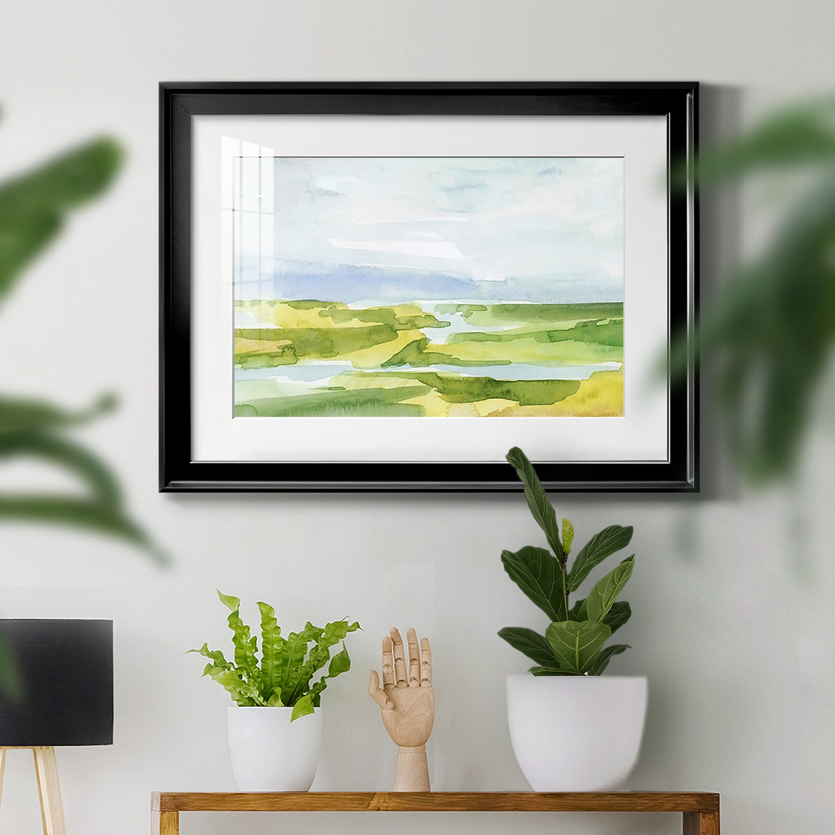 Watery Lowlands III Premium Framed Print - Ready to Hang