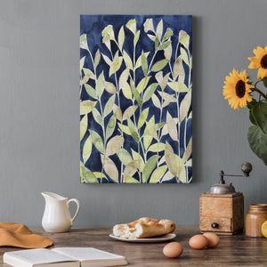 Indigo Blooming Night I - Canvas Art Print
