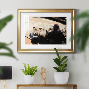 Late Night Queue - Modern Framed Art Print