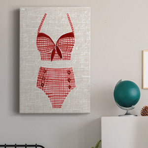 Vintage Swimming III Premium Gallery Wrapped Canvas - Ready to Hang