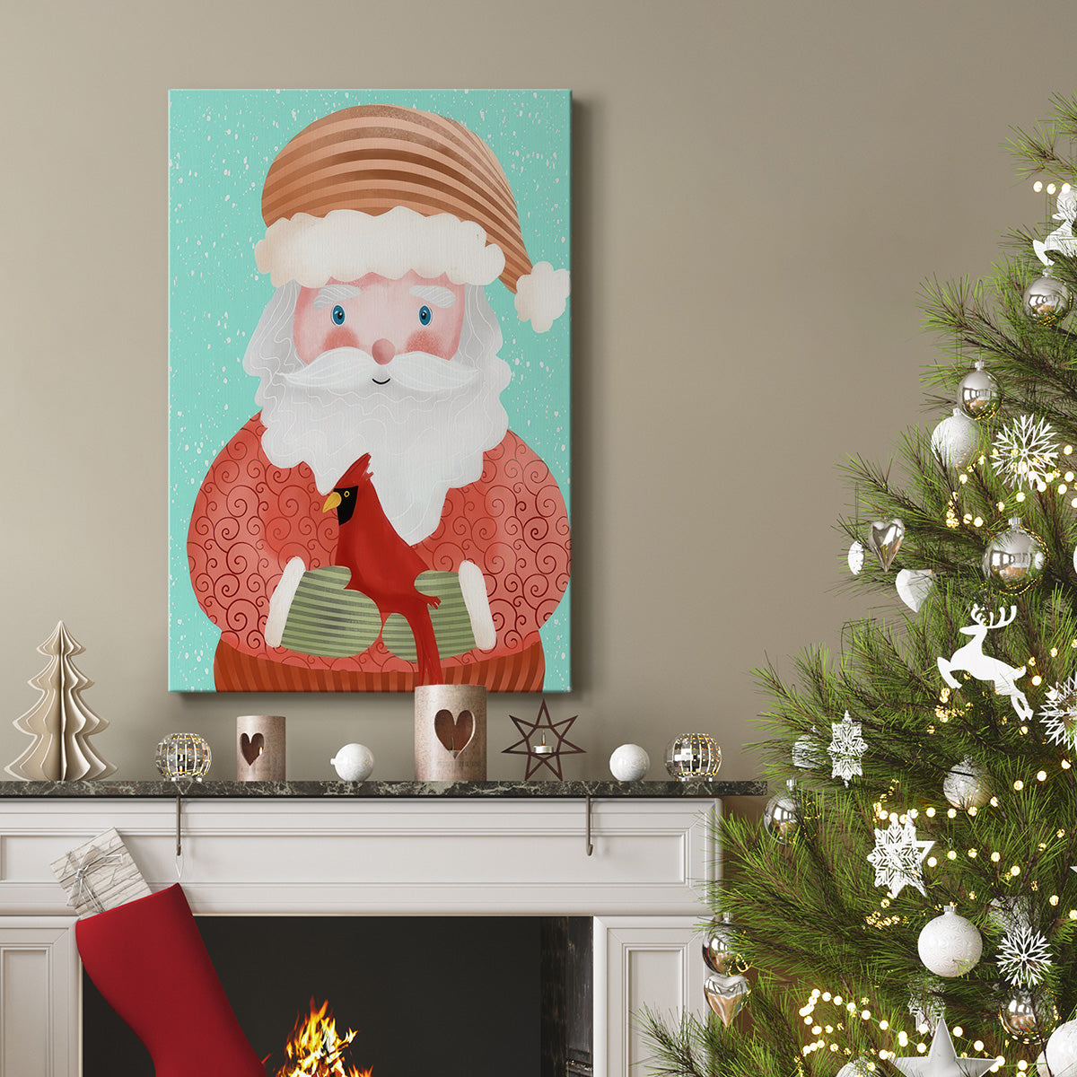 Santa Pack I - Gallery Wrapped Canvas