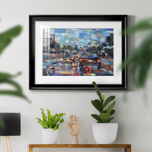 Red Traffic - Modern Framed Art Print